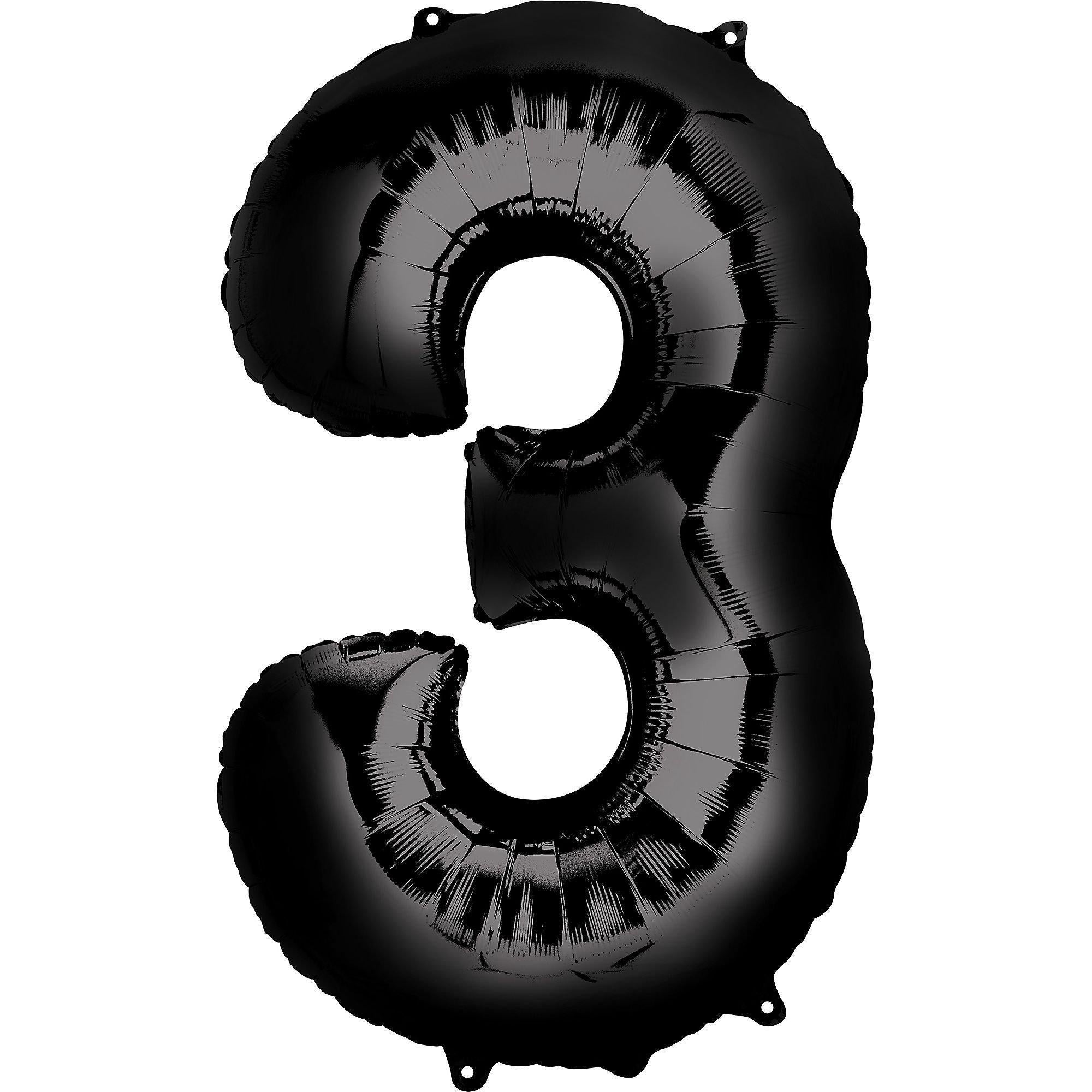 34in Number (0-9) Balloon, Assorted Colors