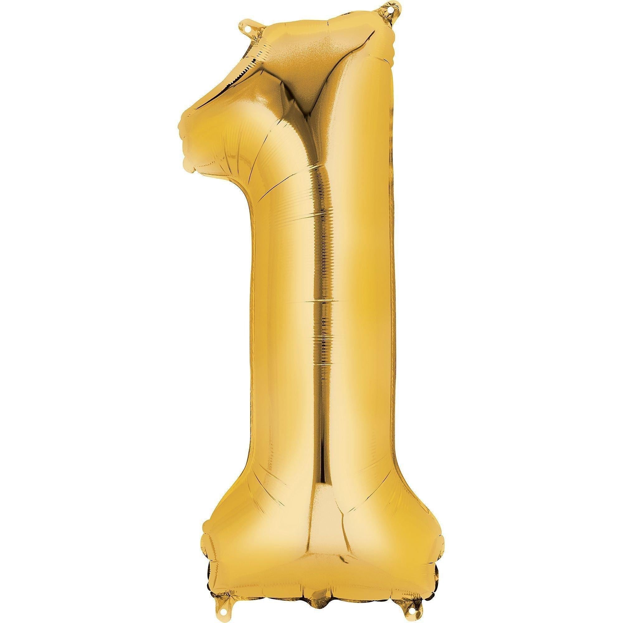 34in Number (0-9) Balloon, Assorted Colors