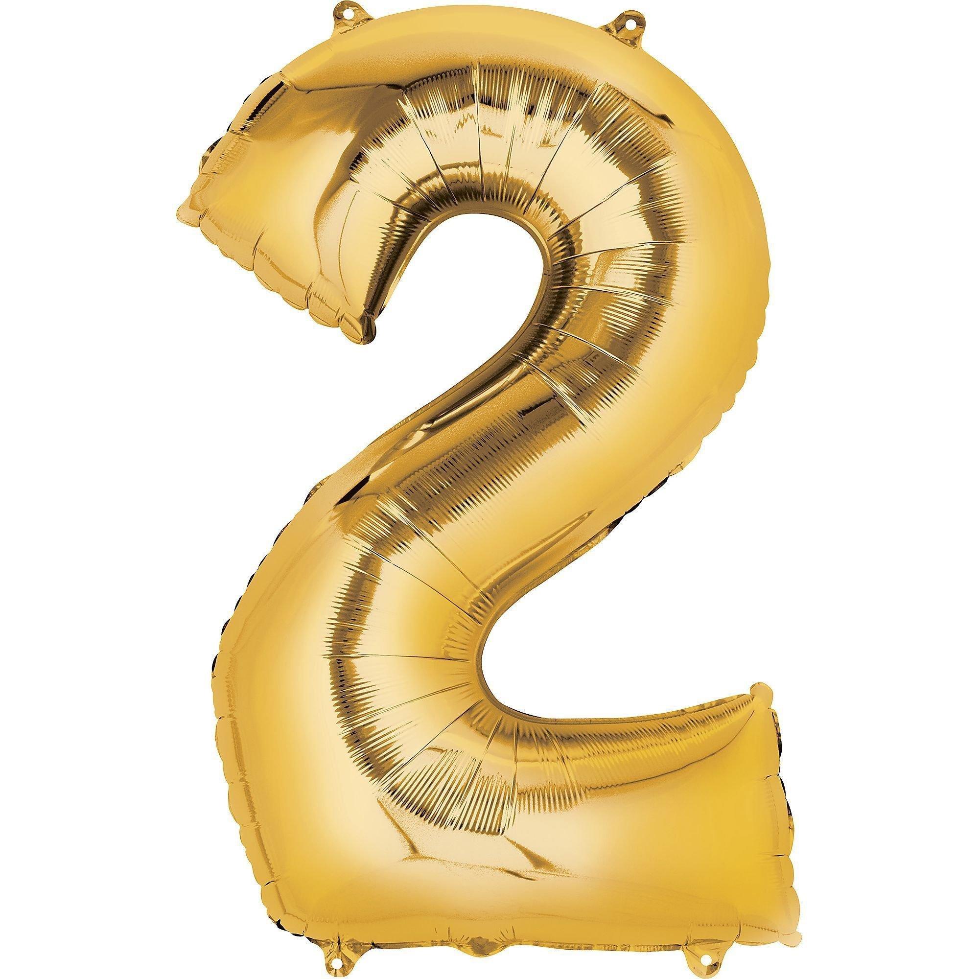 34in Number (0-9) Balloon, Assorted Colors
