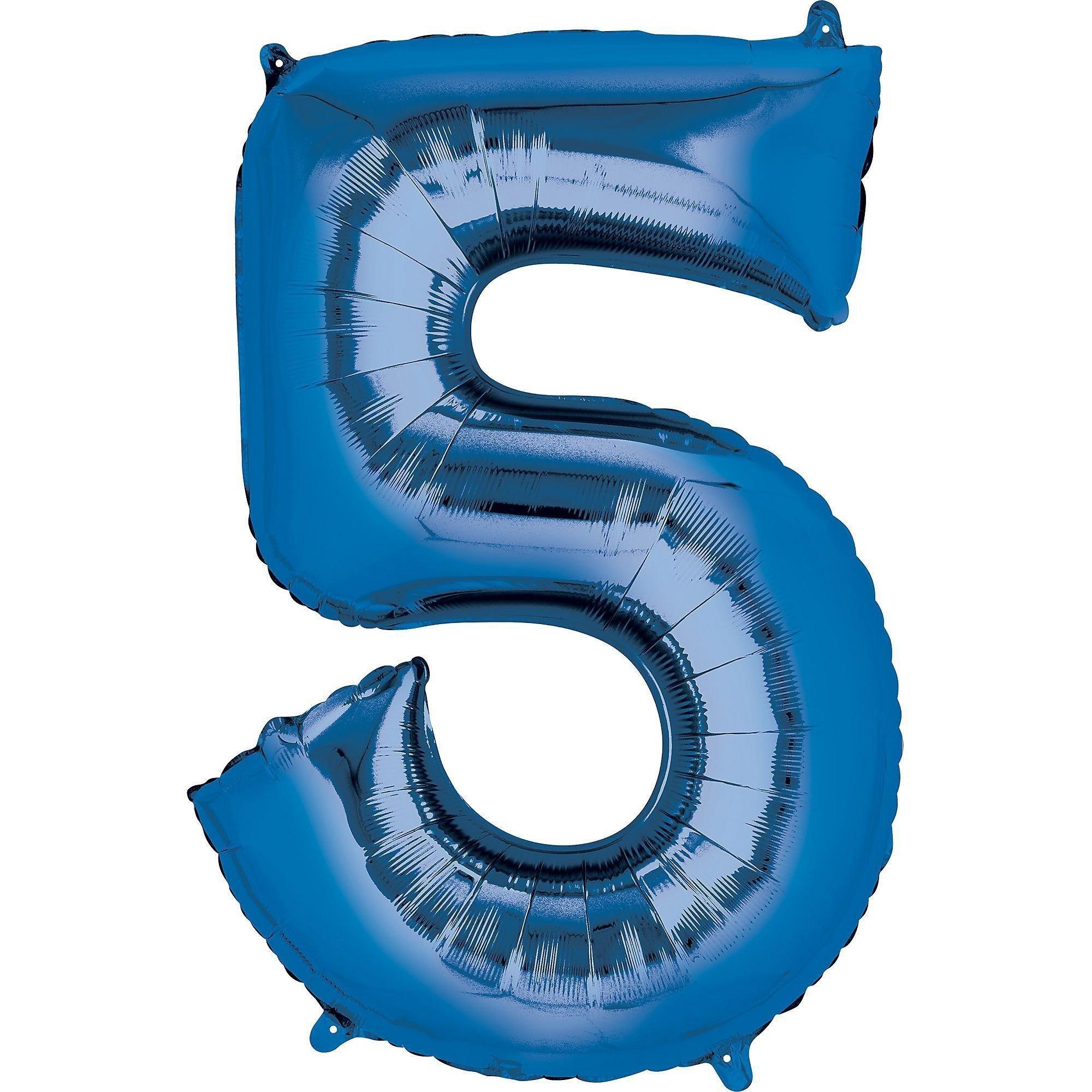 34in Number (0-9) Balloon, Assorted Colors